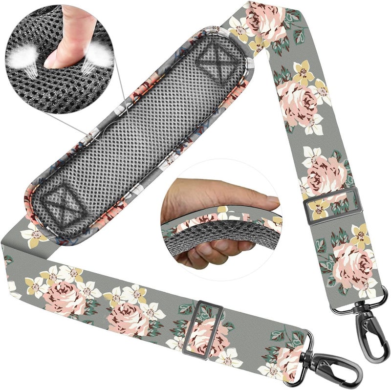 ZINZ Shoulder Strap 58" Ultra-Thick Fixed Padded and Adjustable Buckles Crossbody Strap for Briefcase Laptop Bag Luggage - Image 1